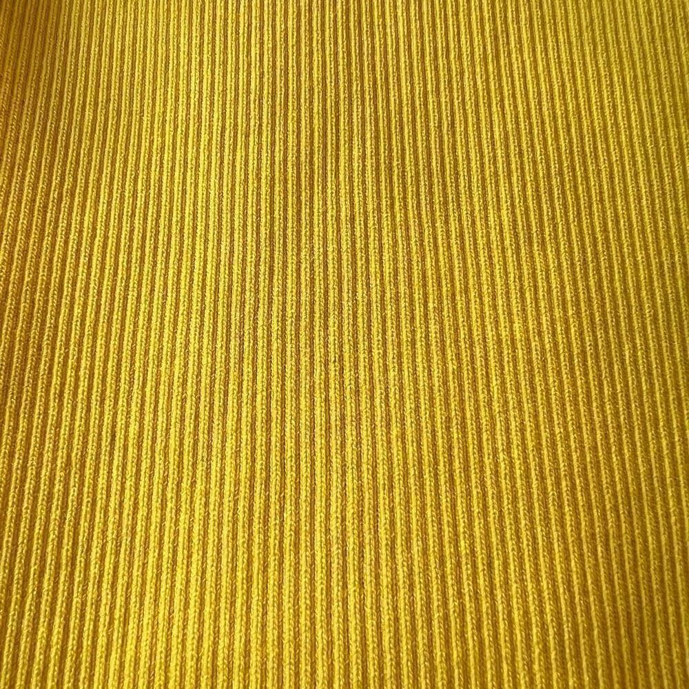 Sandro Galina Off The Shoulder Ribbed Knit Top Shirt Blouse Yellow Women’s 2 - Picture 9 of 11